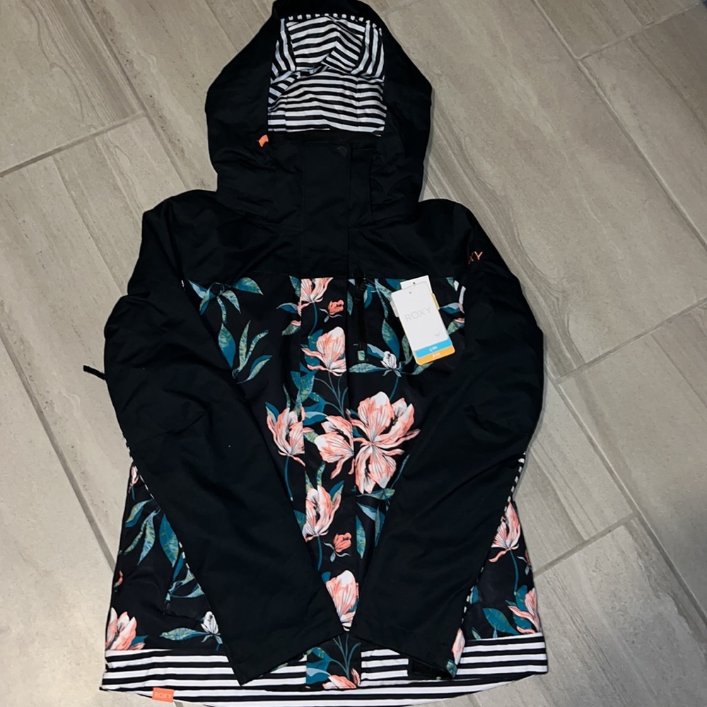❄️☃️ ROXY JETTY BLOCK SKI SNOW JACKET FOR WOMEN NEW WITH TAGS! ☃️❄️ - Picture 6 of 7